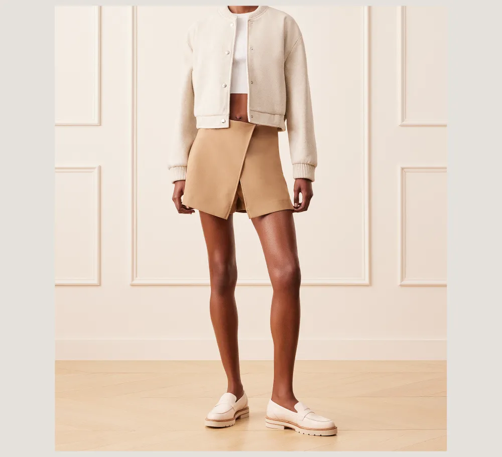 Stuart Weitzman The Work Essentials Edit|Flats & Loafers-CHANGE LOCATION Lacquered Nappa Leather/Seashell Tonal