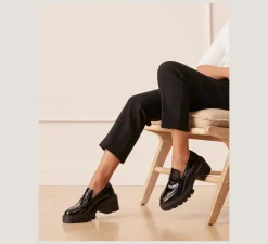 Stuart Weitzman The SW Extended Sizes Collection|Flats & Loafers-CHANGE LOCATION Spazzolato/Black