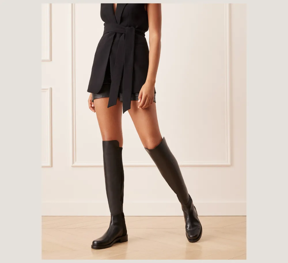 Stuart Weitzman The SW Extended Sizes Collection|Boots & Booties-CHANGE LOCATION Suede/Flannel Gray