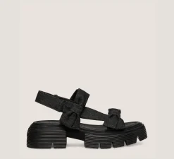 Stuart Weitzman Flat & Low Heel Sandals|The SW Extended Sizes Collection-CHANGE LOCATION Black