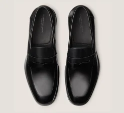 Stuart Weitzman MEN'S-CHANGE LOCATION Brushed Leather/Black