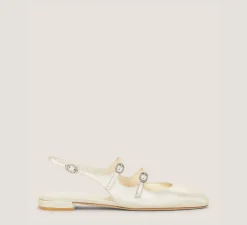 Stuart Weitzman The SW Extended Sizes Collection|Flats & Loafers-CHANGE LOCATION Light Gold