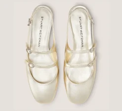 Stuart Weitzman The SW Extended Sizes Collection|Flats & Loafers-CHANGE LOCATION Light Gold