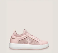 Stuart Weitzman The SW Exclusives Collection|Sneakers-CHANGE LOCATION Leather & knit fabric/Pink
