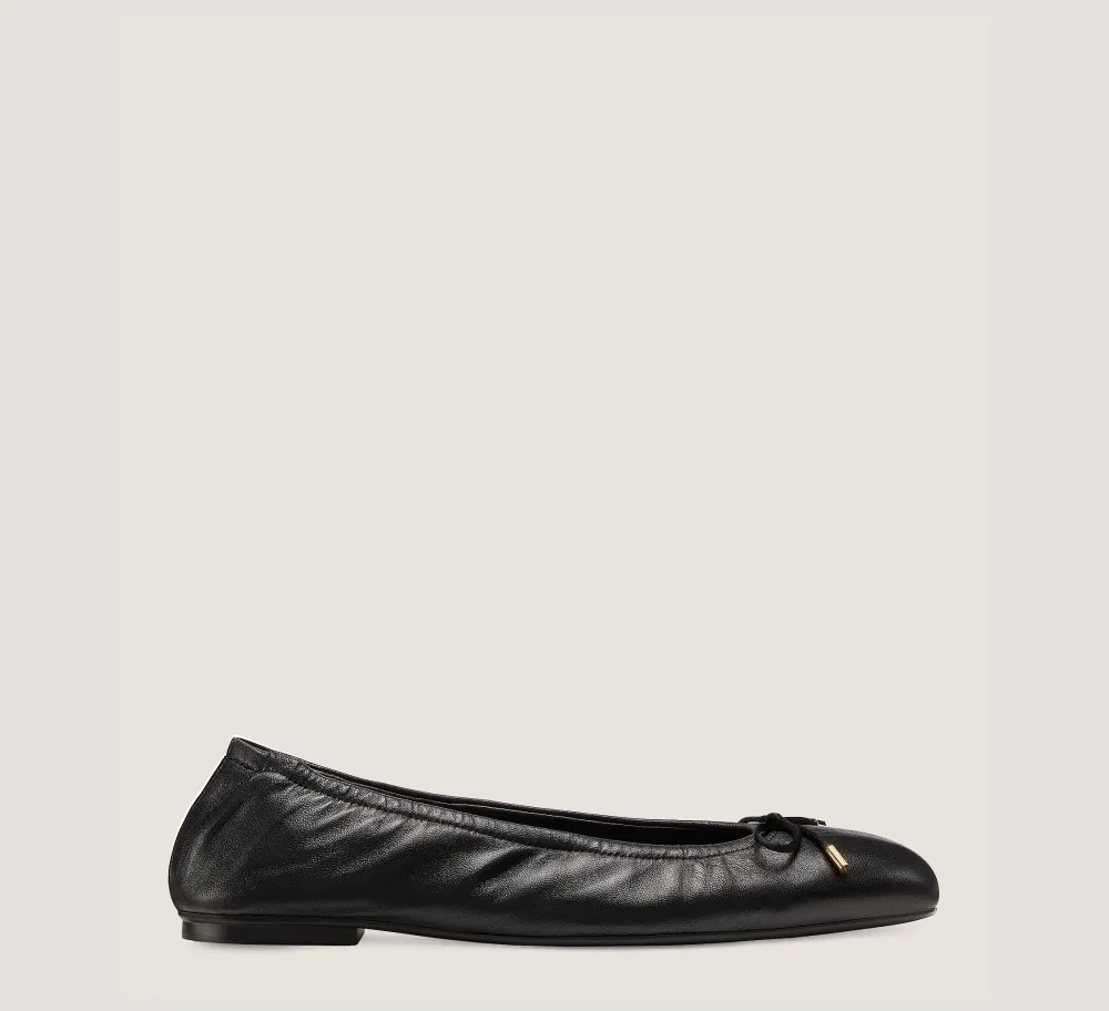 Stuart Weitzman The Work Essentials Edit|Flats & Loafers-CHANGE LOCATION Lacquered Nappa Leather/Black