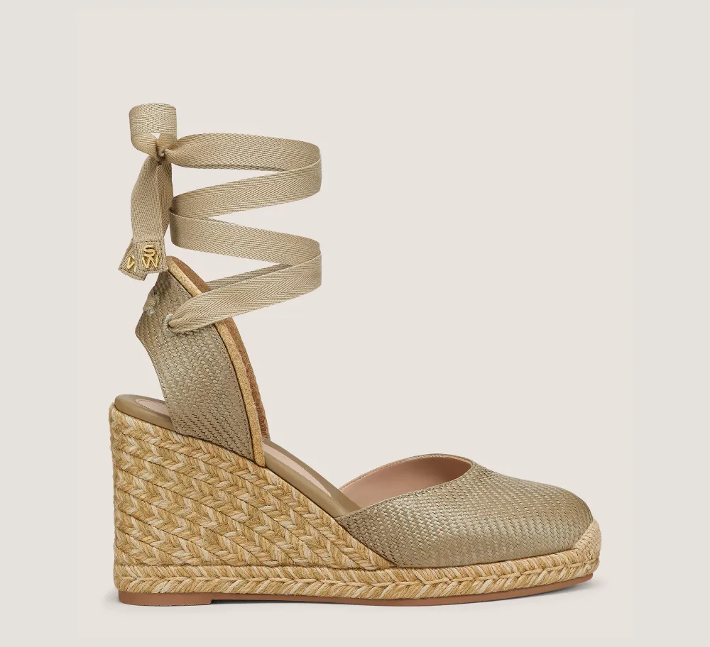 Stuart Weitzman Mid Heel Sandals|Wedges & Espadrilles-CHANGE LOCATION Khaki
