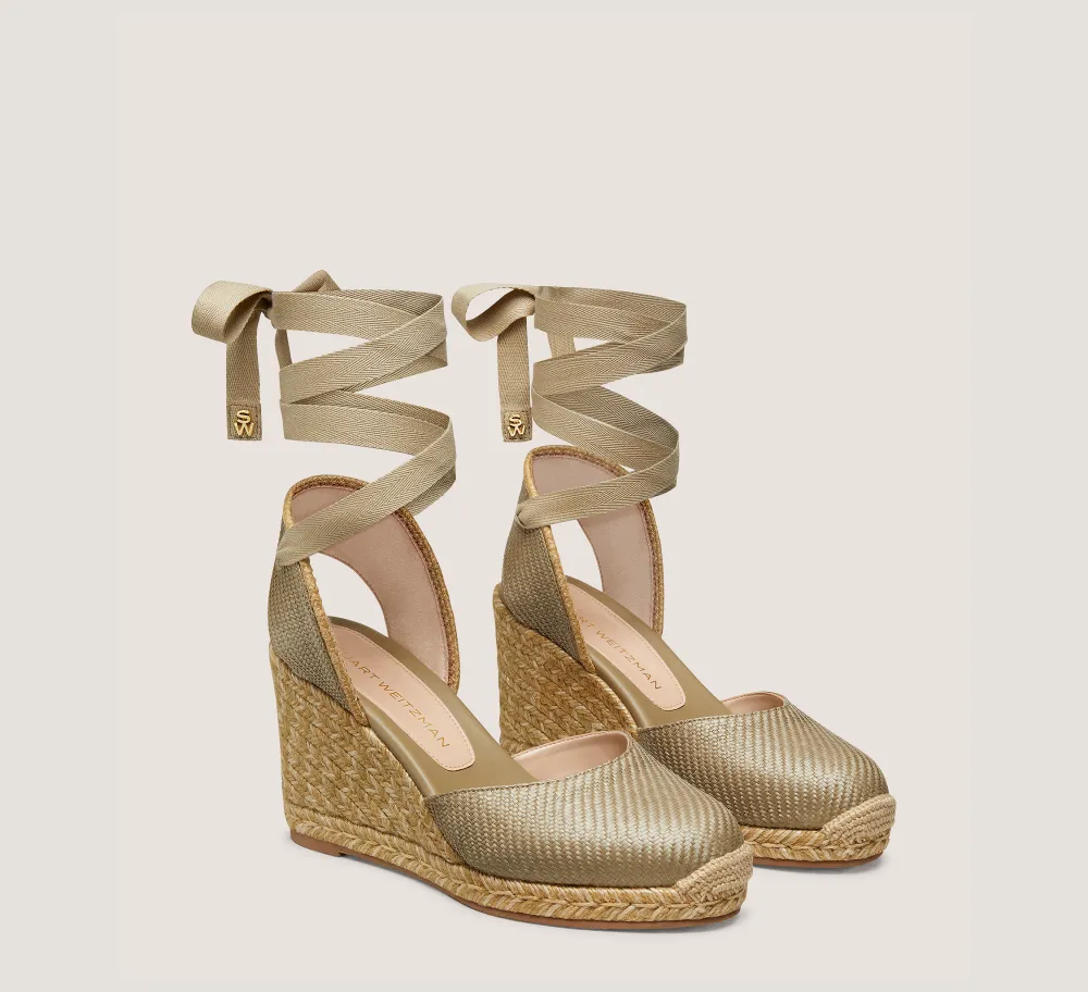 Stuart Weitzman Mid Heel Sandals|Wedges & Espadrilles-CHANGE LOCATION Khaki