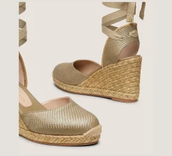 Stuart Weitzman Mid Heel Sandals|Wedges & Espadrilles-CHANGE LOCATION Khaki