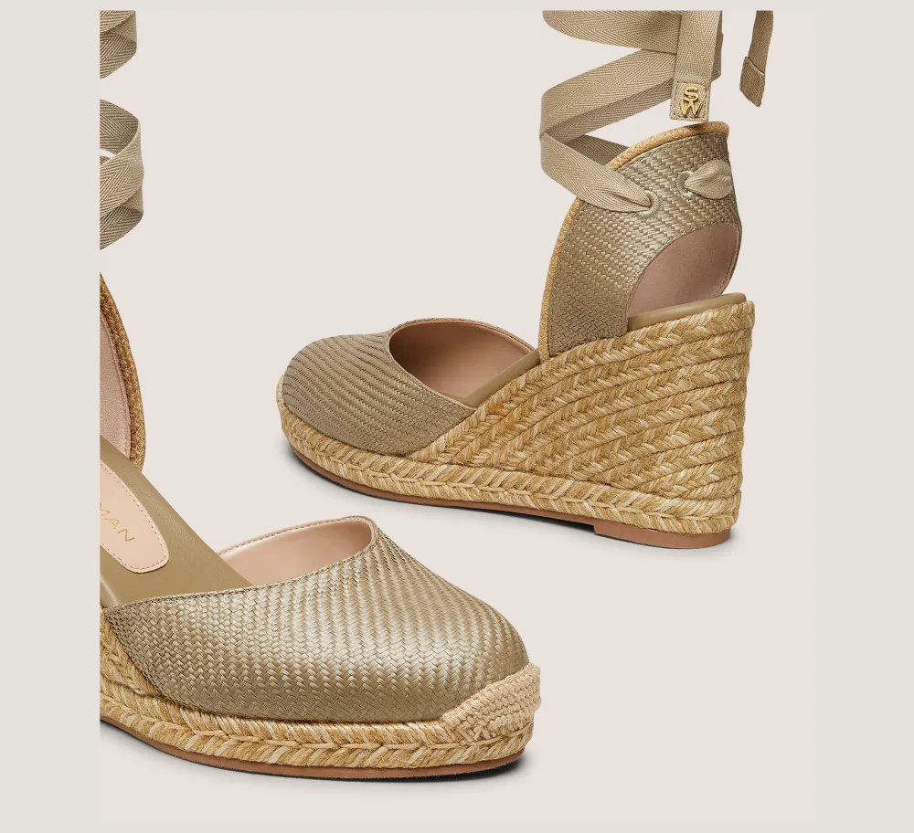 Stuart Weitzman Mid Heel Sandals|Wedges & Espadrilles-CHANGE LOCATION Khaki