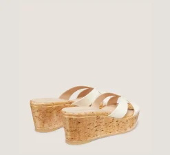 Stuart Weitzman Mid Heel Sandals|Wedges & Espadrilles-CHANGE LOCATION Patent leather/Seashell