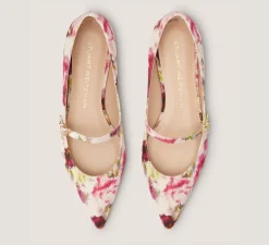 Stuart Weitzman The Occasion Edit|The SW Extended Sizes Collection-CHANGE LOCATION Floral Printed Jacquard/Pink/Multi