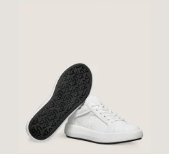 Stuart Weitzman The SW Exclusives Collection|Sneakers-CHANGE LOCATION Leather & knit fabric/White & Black