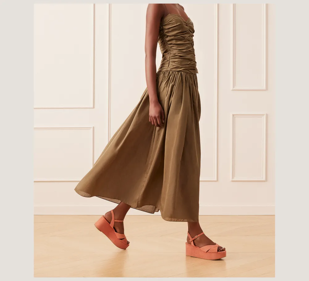 Stuart Weitzman Flat & Low Heel Sandals|Wedges & Espadrilles-CHANGE LOCATION Suede/Terracotta