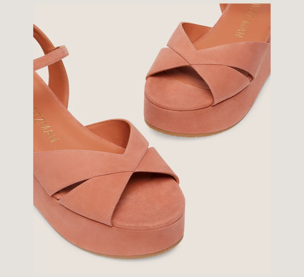 Stuart Weitzman Flat & Low Heel Sandals|Wedges & Espadrilles-CHANGE LOCATION Suede/Terracotta